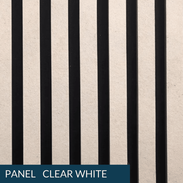 panel clear white 240 x60 cm