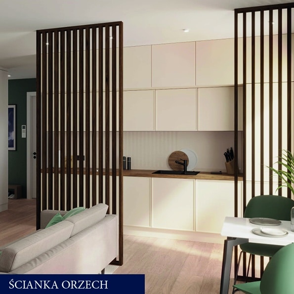 ścianka orzech projekt